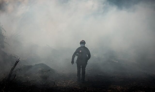 Σε ύφεση η φωτιά στην Εύβοια: Κάηκαν 23.565 στρέμματα