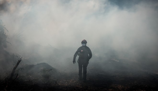 Σε ύφεση η φωτιά στην Εύβοια: Κάηκαν 23.565 στρέμματα