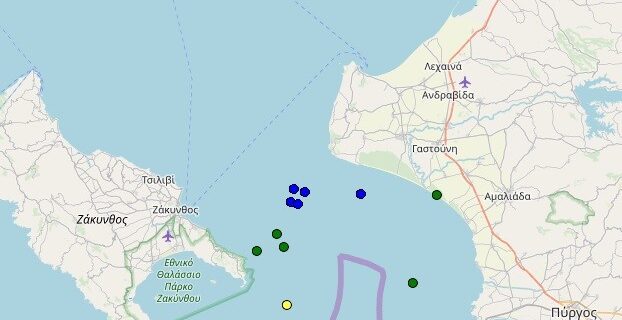 Σεισμός: Τέσσερις δονήσεις σε μια ώρα στην Κυλλήνη