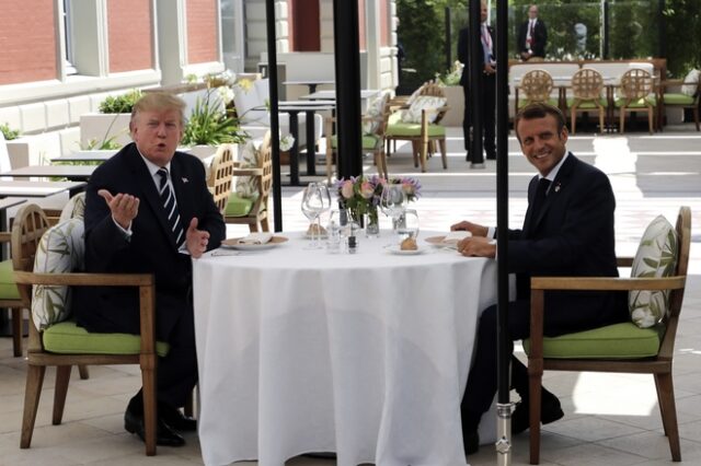 G7: Γεύμα εργασίας για Τραμπ και Μακρόν ενόψει της Συνόδου