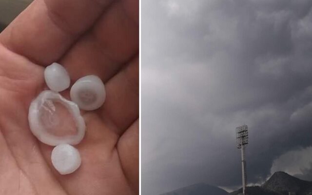 Σε όλη την Ελλάδα είχε καύσωνα, στη Ξάνθη έριχνε χαλάζι σε μέγεθος φουντουκιού