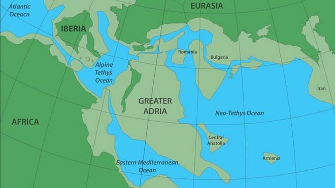 Χάρτης: Αδρία, η πραγματική “χαμένη Ατλαντίδα” κάτω από Ελλάδα και Νότια Ευρώπη