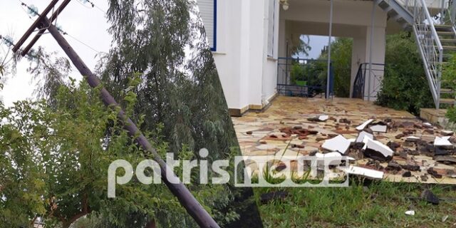 Αμαλιάδα: Ανεμοστρόβιλος σάρωσε σπίτια και καταστήματα