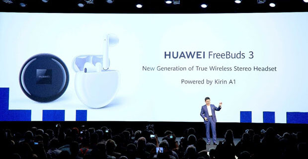 Ο Kirin A1  ενσωματώνεται στα νέα ακουστικά HUAWEI Freebuds 3 εγκαινιάζοντας τον νέο έξυπνο ήχο της Huawei