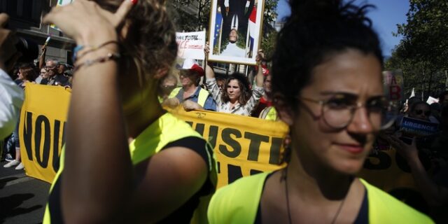 Γαλλία: Πάνω από 100 συλλήψεις διαδηλωτών των “κίτρινων γιλέκων” στο Παρίσι