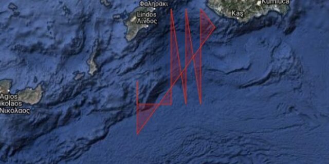 Νέα τουρκική NAVTEX από την Ρόδο μέχρι την Κρήτη