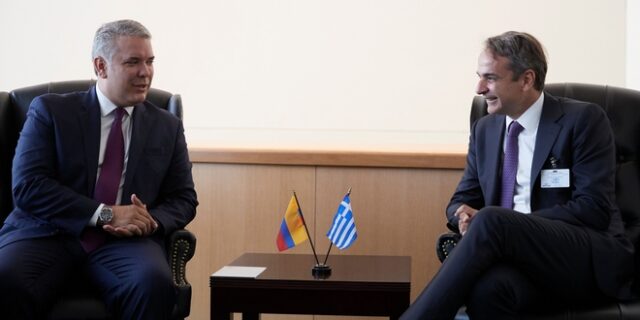 Διεύρυνση συνεργασίας Ελλάδας – Κολομβίας συμφώνησαν Μητσοτάκης – Μαρκές