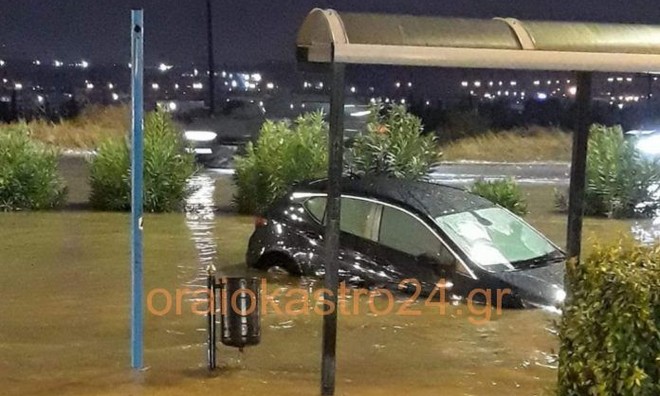 Έντονη βροχόπτωση στην Θεσσαλονίκη – Δεκάδες κλήσεις για αντλήσεις υδάτων