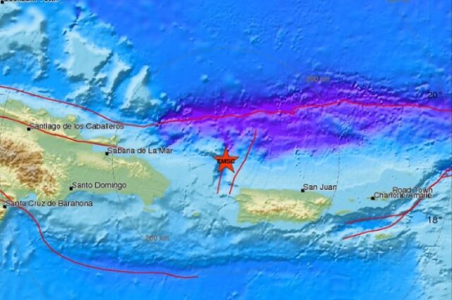 Σεισμός 6,3 Ρίχτερ ανοικτά του Πουέρτο Ρίκο