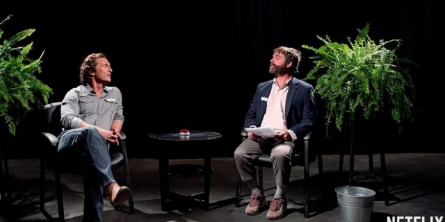 Between Two Ferns: Ο Ζακ Γαλιφιανάκης σχεδόν σκοτώνει τον Μάθιου ΜακΚόναχι