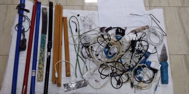 Φυλακές Κομοτηνής: Αυτοσχέδια όπλα, κινητά, ναρκωτικά ακόμα και αυτοσχέδια ποτά