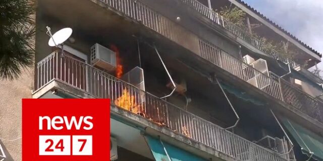 Φωτιά σε πολυκατοικία στην Καλλιθέα
