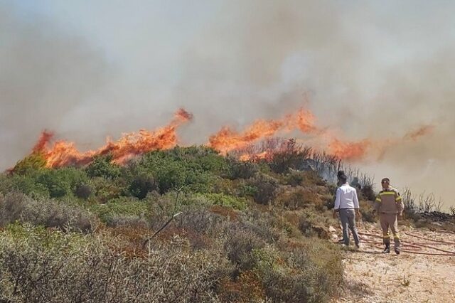 Υπό έλεγχο τέθηκε η φωτιά στην Τροιζηνία