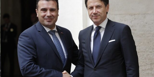 Συνάντηση Κόντε – Ζάεφ: Ιστορικό λάθος η απόφαση της ΕΕ για μη έναρξη ενταξιακών διαπραγματεύσεων