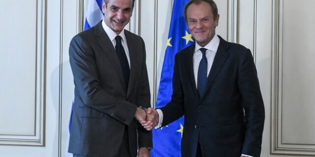 Μητσοτάκης – Τουσκ: Στην ατζέντα της Συνόδου η τουρκική προκλητικότητα και το προσφυγικό