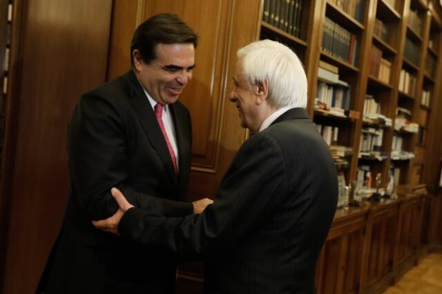 Συνάντηση Παυλόπουλου με τον αντιπρόεδρο της Κομισιόν Μαργαρίτη Σχοινά