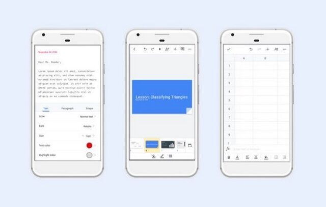 Νέος σχεδιασμός σε Google Docs, Slides και Sheets στις συσκευές Android
