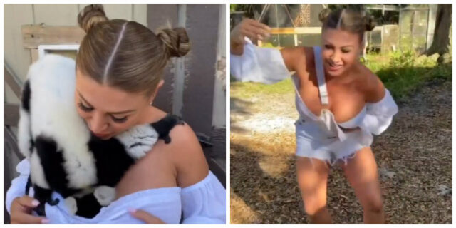 Η Francia James το ξανάκανε: Ο λεμούριος και το μοντέλο του Playboy