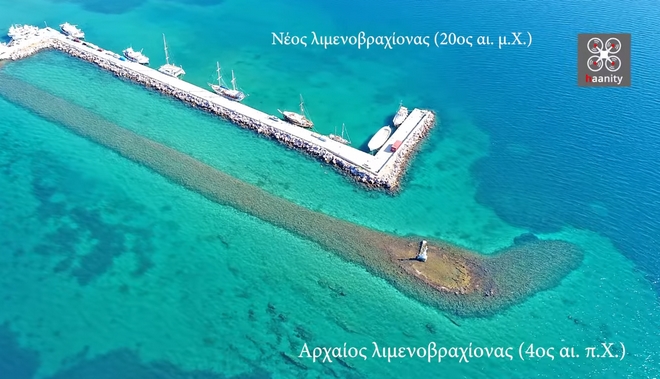 Σε απόσταση 2.500 ετών: Το άγνωστο βυθισμένο λιμάνι της πανίσχυρης Αρχαίας Ερέτριας