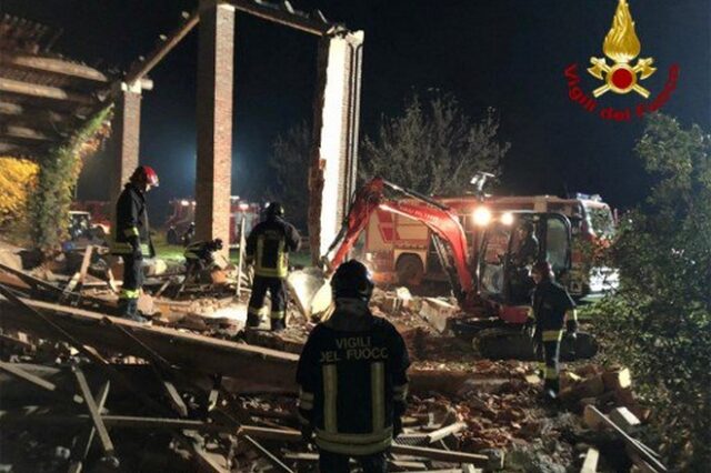 Ιταλία: Έκρηξη σε ακατοίκητη αγροικία – 3 πυροσβέστες νεκροί