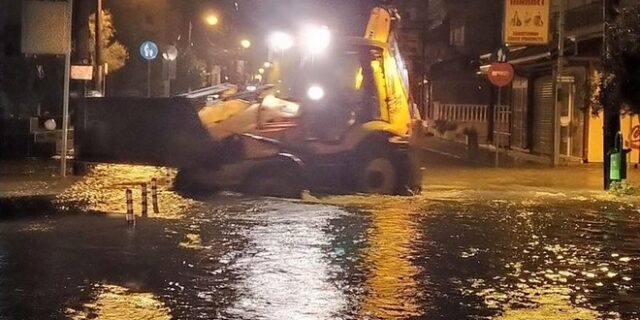 Καιρός: Προβλήματα στην Πιερία από τα έντονα καιρικά φαινόμενα