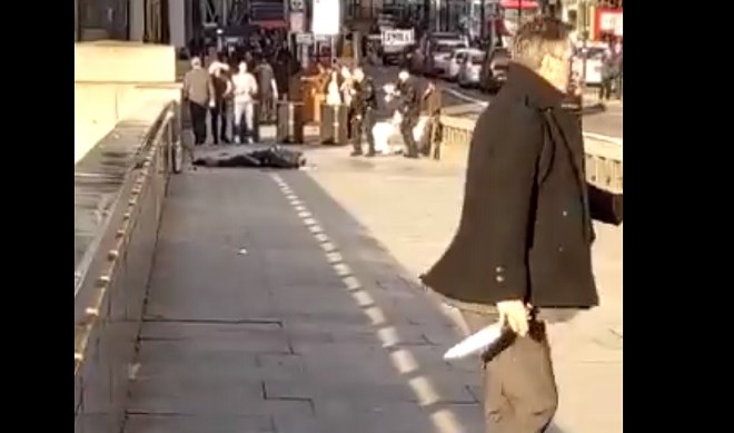 Επίθεση στο Λονδίνο: Το μαχαίρι του δράστη στη London Bridge