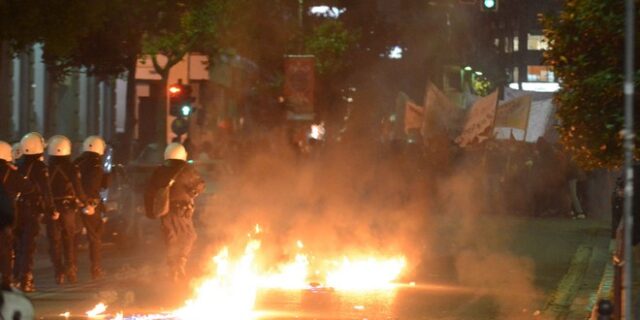 Επεισόδια στην πορεία για το πανεπιστημιακό άσυλο στην Πάτρα