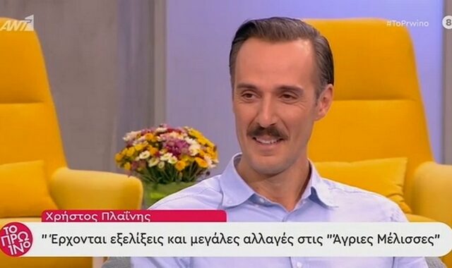 Χρήστος Πλαΐνης: “Ο Τόλιας θαυμάζει τη Μυρσίνη, έρχονται αλλαγές στις Άγριες Μέλισσες”