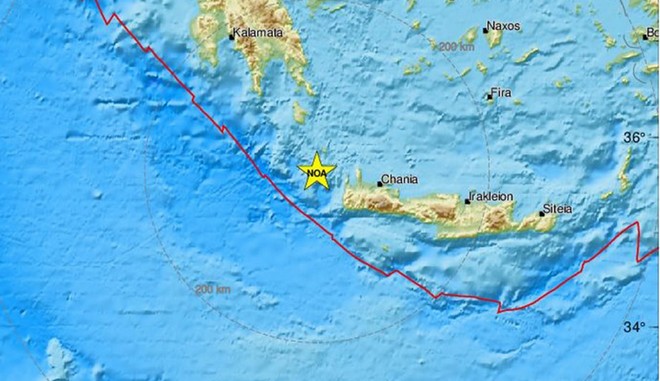 Σεισμός 6,1 Ρίχτερ μεταξύ Κρήτης και Κυθήρων – Αισθητός στην Αττική