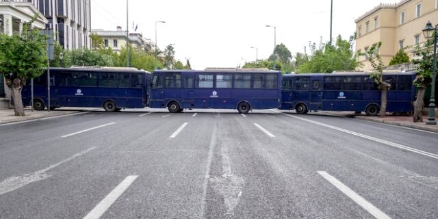 Κλειστοί, λόγω πορείας, δρόμοι στο κέντρο της Αθήνας