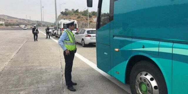 Ειδική εξόρμηση για ελέγχους σε λεωφορεία πραγματοποίησε η Τροχαία Αττικής