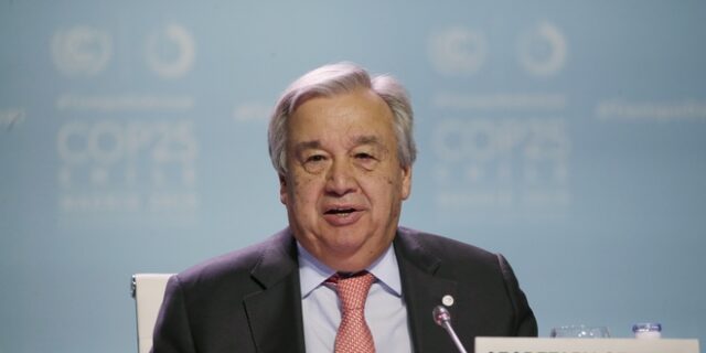 Αντόνιο Γκουτέρες: “Απογοητεύθηκα από το αποτέλεσμα της COP25”