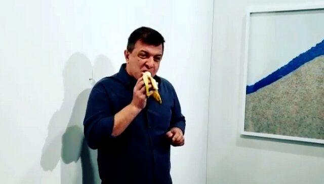 Άδοξο τέλος για την μπανάνα – έργο τέχνης: Την έφαγε καλλιτέχνης
