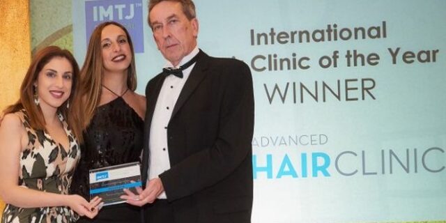 Η Advanced Hair Clinics βραβεύεται ως International Hair Clinic of the Year για τρίτη φορά