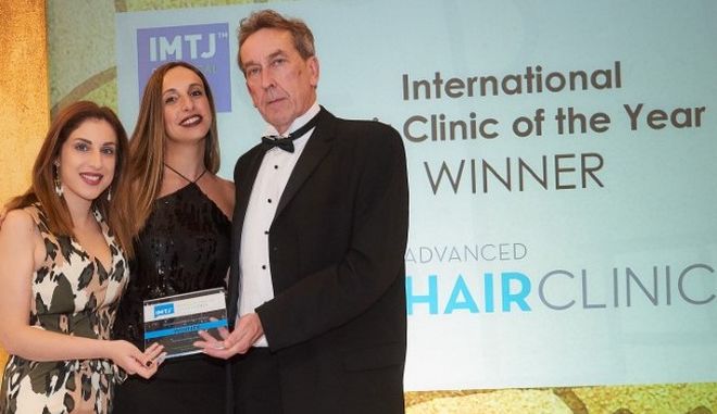 Η Advanced Hair Clinics βραβεύεται ως International Hair Clinic of the Year για τρίτη φορά