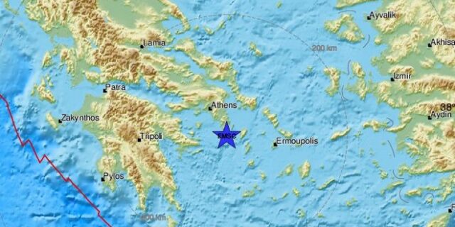 Σεισμός 4,1 Ρίχτερ ανοιχτά του Σουνίου