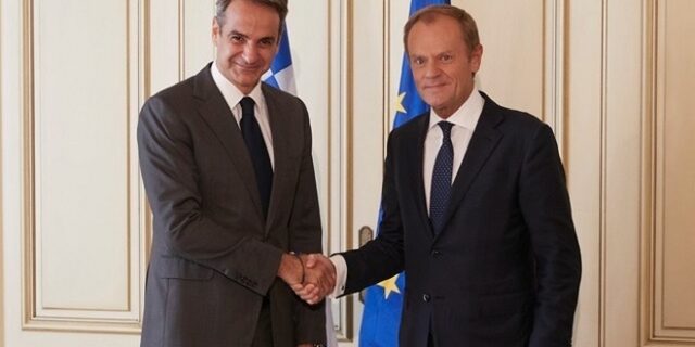 Τουσκ σε Μητσοτάκη για Τουρκία: Πλήρης στήριξη του ΕΛΚ στην Ελλάδα
