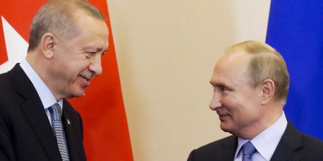 Τηλεφωνική συνομιλία Ερντογάν – Πούτιν για τη Συρία