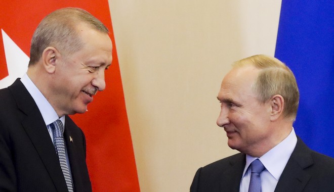 Τηλεφωνική συνομιλία Ερντογάν – Πούτιν για τη Συρία
