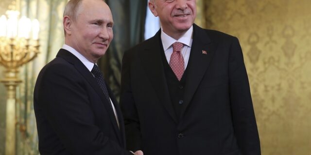 Πούτιν-Ερντογάν: Ολοκληρώθηκαν οι συνομιλίες στην Κωνσταντινούπολη