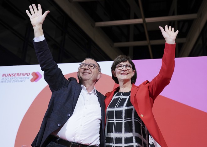 Γερμανία: Ανησυχία για τον κυβερνητικό συνασπισμό έφερε η νέα ηγεσία του SPD