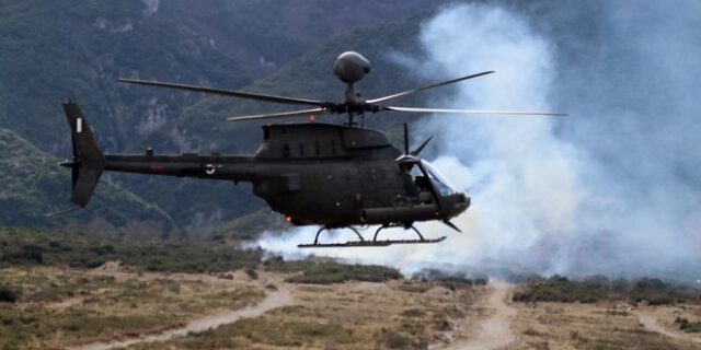 Τις πρώτες βολές των ελικοπτέρων OH-58 Kiowa Warrior παρακολούθησε ο αρχηγός ΓΕΣ