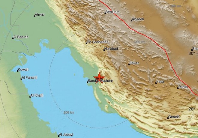 Ιράν: Σεισμός 5,4 ρίχτερ κοντά στον πυρηνικό σταθμό Μπουσέρ