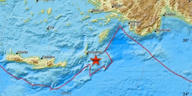 Νέος σεισμός 4 Ρίχτερ στην Κάρπαθο