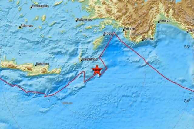 Σεισμός 4,2 Ρίχτερ στην Κάρπαθο