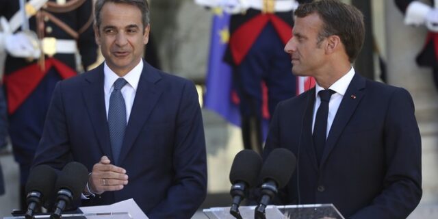 Οι κοινές δηλώσεις Μητσοτάκη – Μακρόν