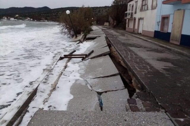 Κακοκαιρία Ηφαιστίων: Μεγάλες καταστροφές στη δυτική Λέσβο – Προβλήματα και στη Χίο