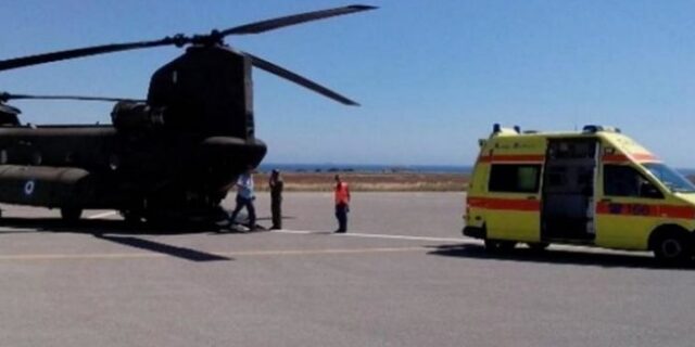 Σωτήρια αεροδιακομιδή για δύο ασθενείς από την Κάρπαθο στην Κρήτη