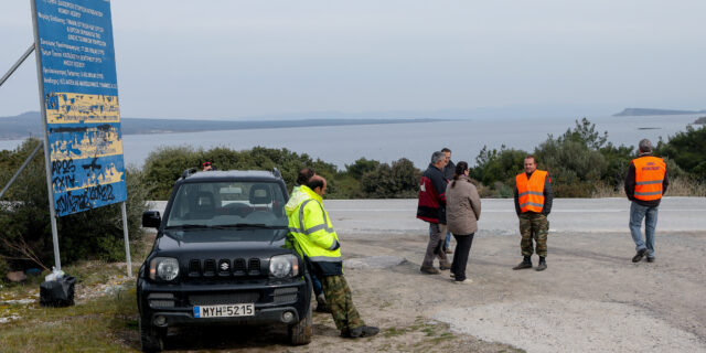 Μυτιλήνη: Απέκλεισαν την επιταγμένη περιοχή του Μανταμάδου