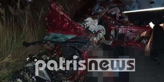Τραγωδία στη Νέα Μανωλάδα: Τροχαίο με 2 νεκρούς στην Ε.Ο. Πατρών-Πύργου
